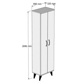 BODOL0102 Fürdőszobai magas szekrény  Atlanti fenyő