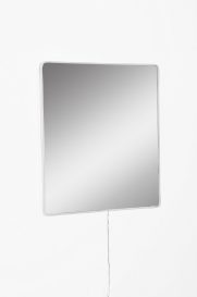 Square 30 x 30 cm Tükör LED -es világítással 30x30  fehér