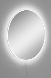 Round Diameter : 60 cm Tükör LED -es világítással 60x60  fehér
