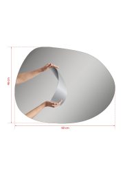 Piago Tükör LED -es világítással 60x46  fehér