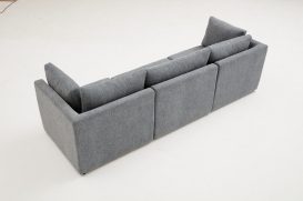 Mottona 3-Seat Sofa - Grey 3 Személyes kanapé 90x90x84  Szürke