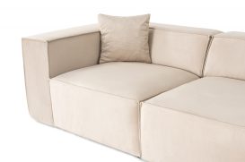 Lora 2 Seater - Cream 2 Személyes kanapé 220x108x65  Krém