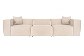 Lora 3 Seater - Cream 3 Személyes kanapé 303x108x65  Krém