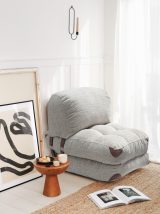 Fold - Grey Ággyá alakítható fotel 80x60x70  Szürke