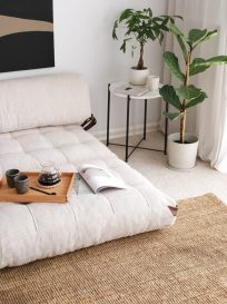 Fold - White 2 Személyes kanapé 120x75x24  Fehér