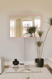 Rectangular 40 x 60 cm Tükör LED -es világítással 40x60  Rózsaszín