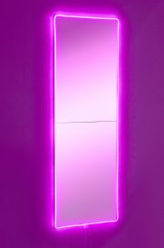 Rectangular 40 x 120 cm Tükör LED -es világítással 40x120  Rózsaszín