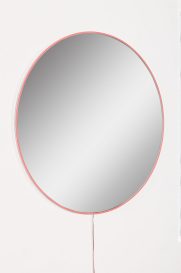 Round Diameter : 60 cm Tükör LED -es világítással 60x60  Rózsaszín