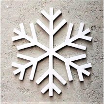 Snowflake - White Hópehely fal dísz 38x2x38  Fehér