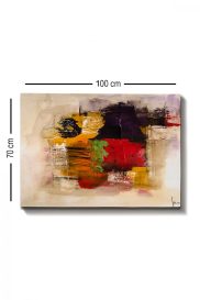 Kanvas Tablo (70 x 100) - 171 Dekoratív vászonfestmény 100x70  Multicolor