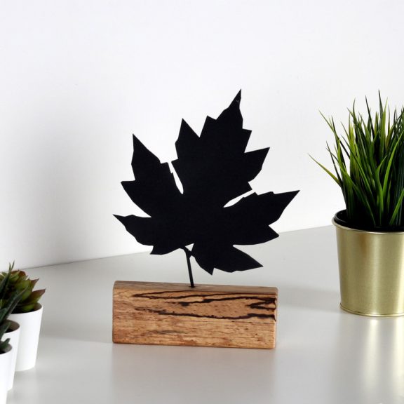 Maple - Black Asztali dekoráció 17x4x27  Fekete