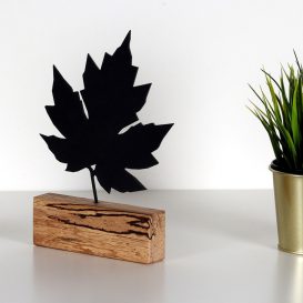 Maple - Black Asztali dekoráció 17x4x27  Fekete
