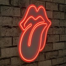   The Rolling Stones - Red Dekoratív műanyag LED világítás 36x2x41  Piros