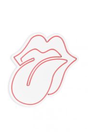 The Rolling Stones - Pink Dekoratív műanyag LED világítás 36x2x41  Rózsaszín