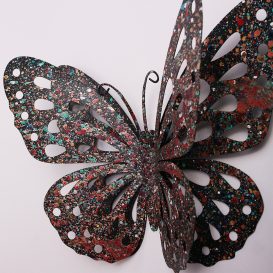Butterfly Multicolor Fali fém dekoráció 30x6x23  Multicolor