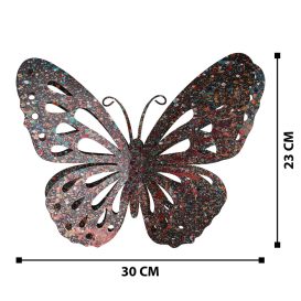 Butterfly Multicolor Fali fém dekoráció 30x6x23  Multicolor
