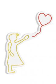 Balloon Girl - Yellow Dekoratív műanyag LED világítás 56x2x42  Sárga-Piros