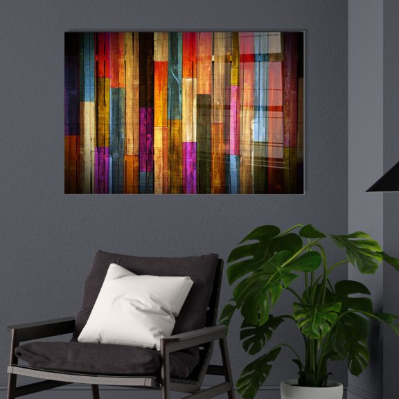 UV-002 - 70 x 100 Dekoratív edzett üveg festmény 100x70  Multicolor