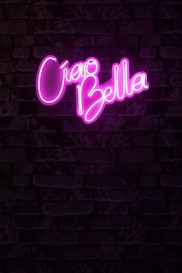 Ciao Bella - Pink Dekoratív műanyag LED világítás 45x2x32  Rózsaszín