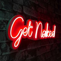   Get Naked - Red Dekoratív műanyag LED világítás 62x2x20  Piros