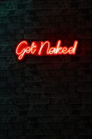 Get Naked - Red Dekoratív műanyag LED világítás 62x2x20  Piros