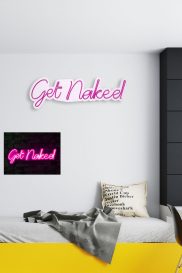 Get Naked - Pink Dekoratív műanyag LED világítás 62x2x20  Rózsaszín