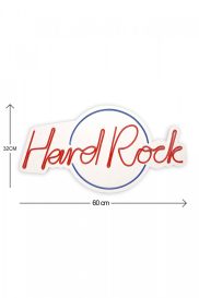 Hard Rock - Blue, Red Dekoratív műanyag LED világítás 60x2x32  Kék-Piros