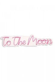 To the Moon - Pink Dekoratív műanyag LED világítás 72x2x16  Rózsaszín