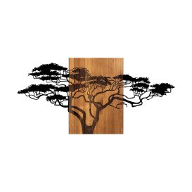 Acacia Tree - 329 Fa fali dekoráció 144x3x70  Fekete-Dió