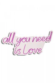 All You Need is Love - Pink Dekoratív műanyag LED világítás 60x2x32  Rózsaszín