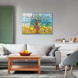 UV-211 70 x 100 Dekoratív edzett üveg festmény 100x70  Multicolor