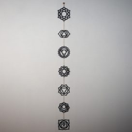 Chakra - APT406MS Fali fém dekoráció 10x10  Fekete