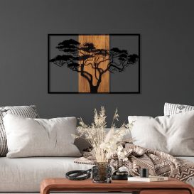 Acacia Tree - 388 Fa fali dekoráció 90x58  Dió-Fekete