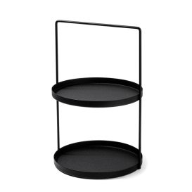Tılos - Black Asztali tároló polc 21x21x33  Fekete