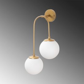 Jewel - 10585 Enteriőr dizájn Fali lámpa  Fényes arany 30x24x55 cm