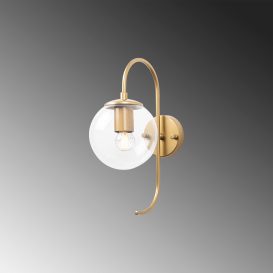 Jewel - 10560 Enteriőr dizájn Fali lámpa  Fényes arany 15x27x36 cm