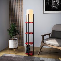   Shelf Lamp - 8117 Enteriőr dizájn Állólámpa  Fekete
Piros 25x20x130 cm