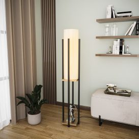 Shelf Lamp - 8129 Enteriőr dizájn Állólámpa  Fekete
Arany 25x20x130 cm