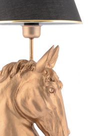Horse - Black, Gold Enteriőr dizájn Asztali lámpa  Fekete
Arany 25x25x54 cm
