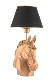 Horse - Black, Gold Enteriőr dizájn Asztali lámpa  Fekete
Arany 25x25x54 cm