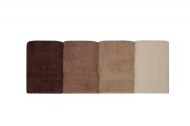 Rainbow  Fürdő törölköző szett (4 darab)  Krém bézs barna