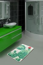 Green DJT Fürdőszoba szőnyeg  Multicolor
