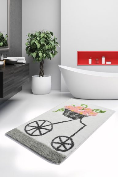 Alaçatı Akril fürdőszoba szőnyeg  Multicolor