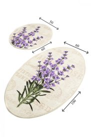 Lavender DJT Fürdőszoba szőnyeg szett (2 darab)  Multicolor
