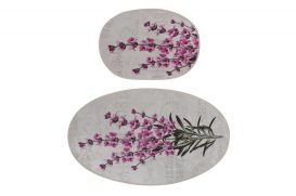 Lavender DJT Fürdőszoba szőnyeg szett (2 darab)  Multicolor