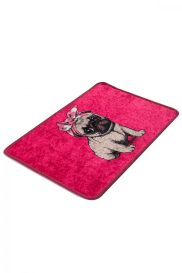 Pink Pug DJT Fürdőszoba szőnyeg  Multicolor
