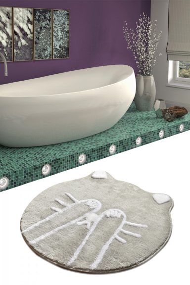 Shy Cat Akril fürdőszoba szőnyeg  Multicolor