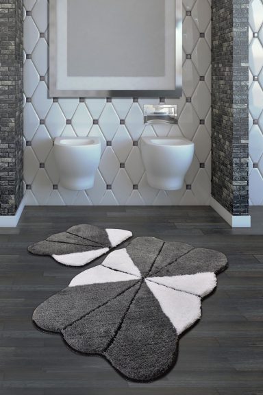 Lessie Akril fürdőszoba szőnyeg szett (2 darab)  Multicolor
