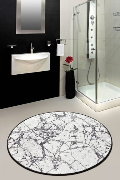 Marble (140 cm) Fürdőszoba szőnyeg  Multicolor