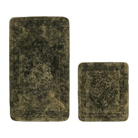 Cottonkt 000187 Fürdőszoba szőnyeg szett (2 darab)  Zöld